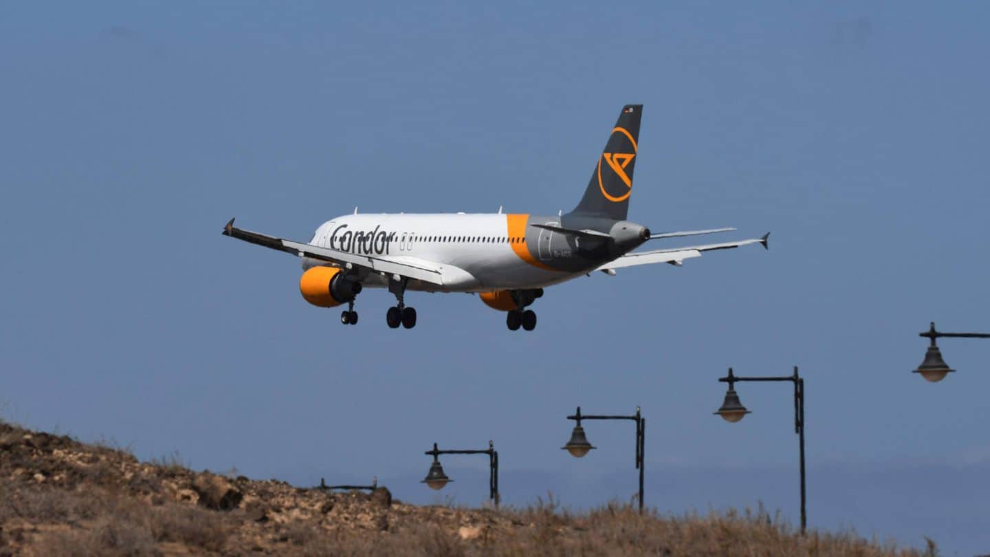 Condor flight from Lanzarote to Hamburg has to make an emergency landing
