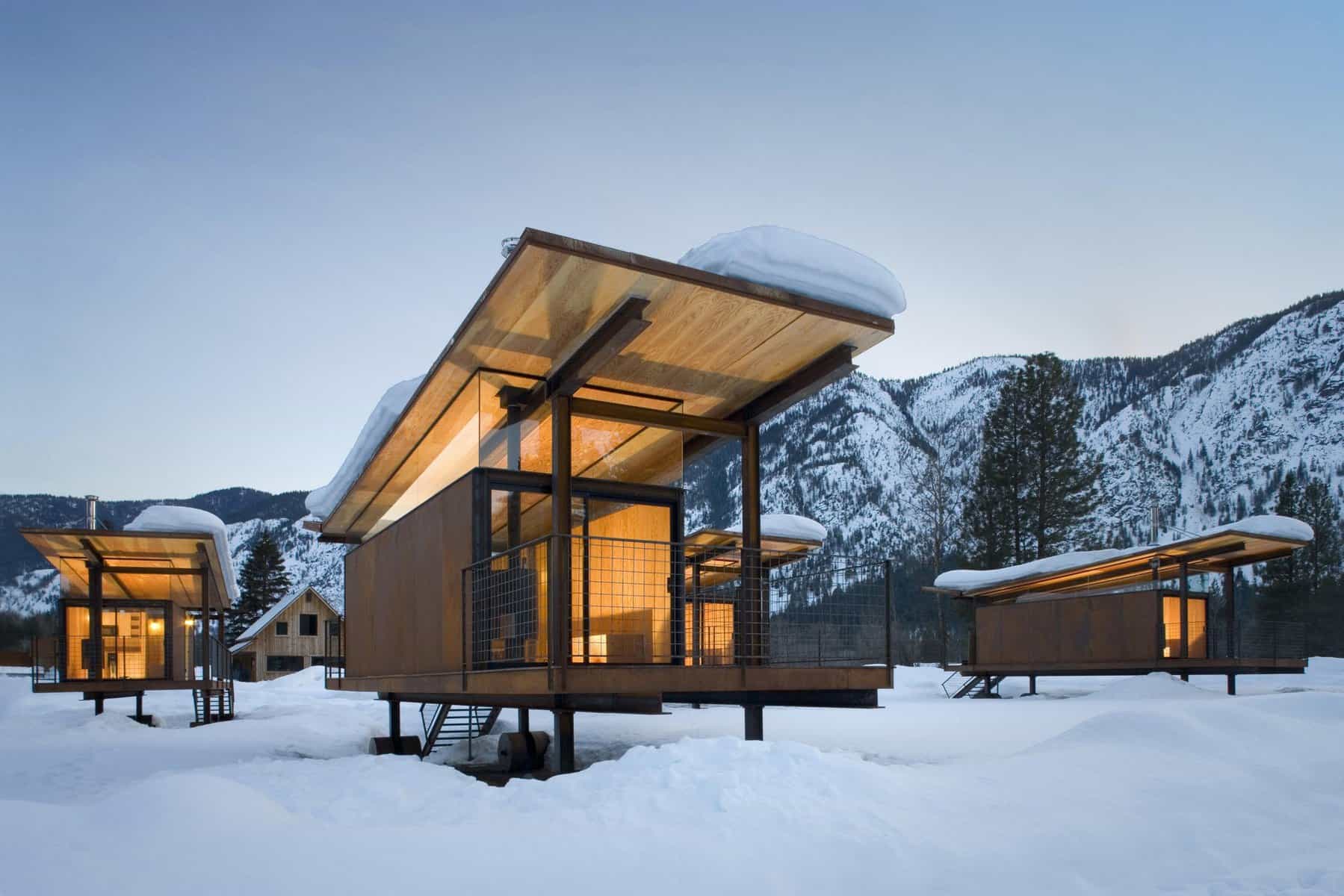 The Rolling Huts in Methow Valley